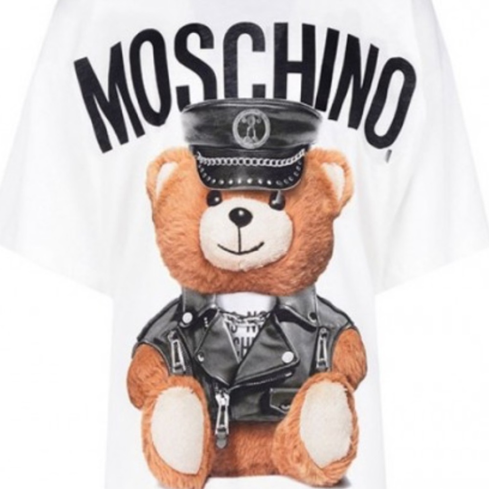 Moschino Police Teddy Bear Short Sleeve T-Shirt